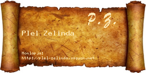 Plel Zelinda névjegykártya